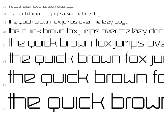Smash Hit font waterfall